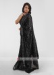 Black Sequins Work Saree